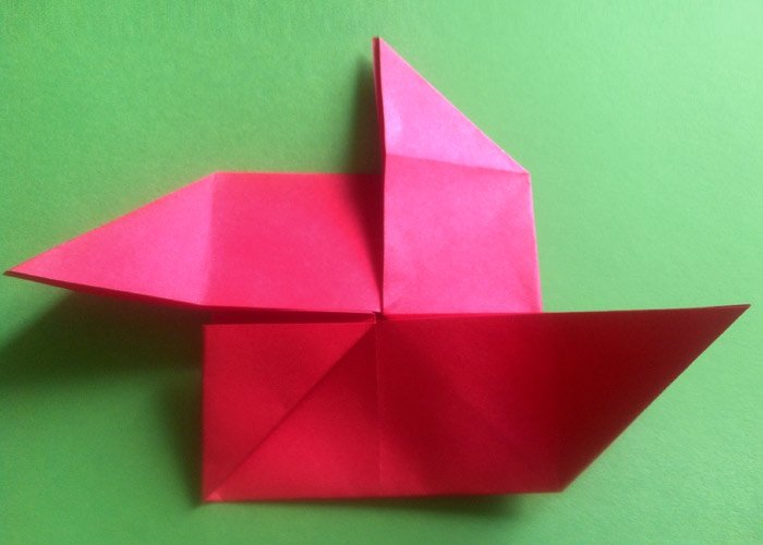 Origami Windrad Aus der MultiGrundform das Windrad falten