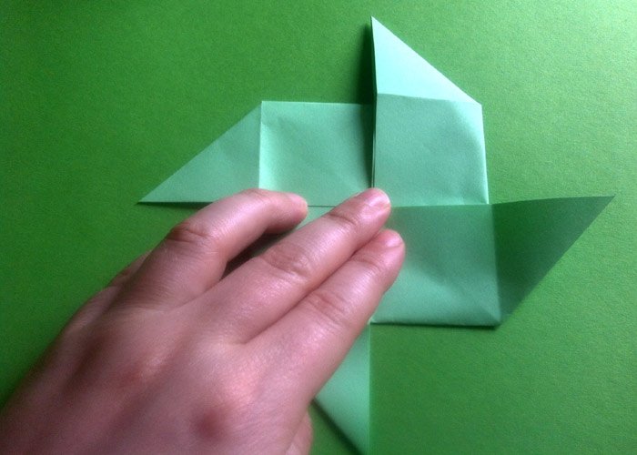 Origami Windrad Aus der MultiGrundform das Windrad falten